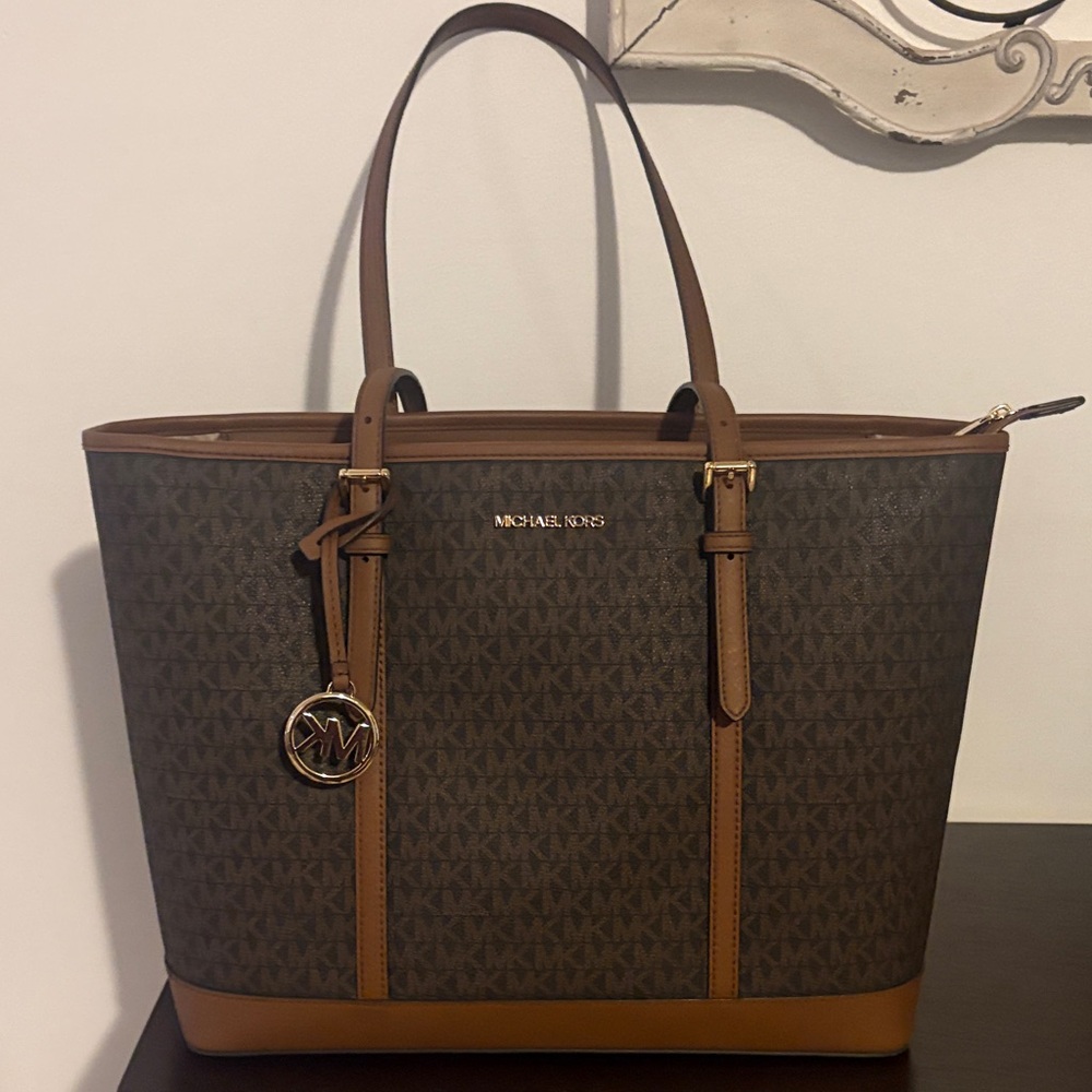 Michael Kors Dark Brown Signature Tote